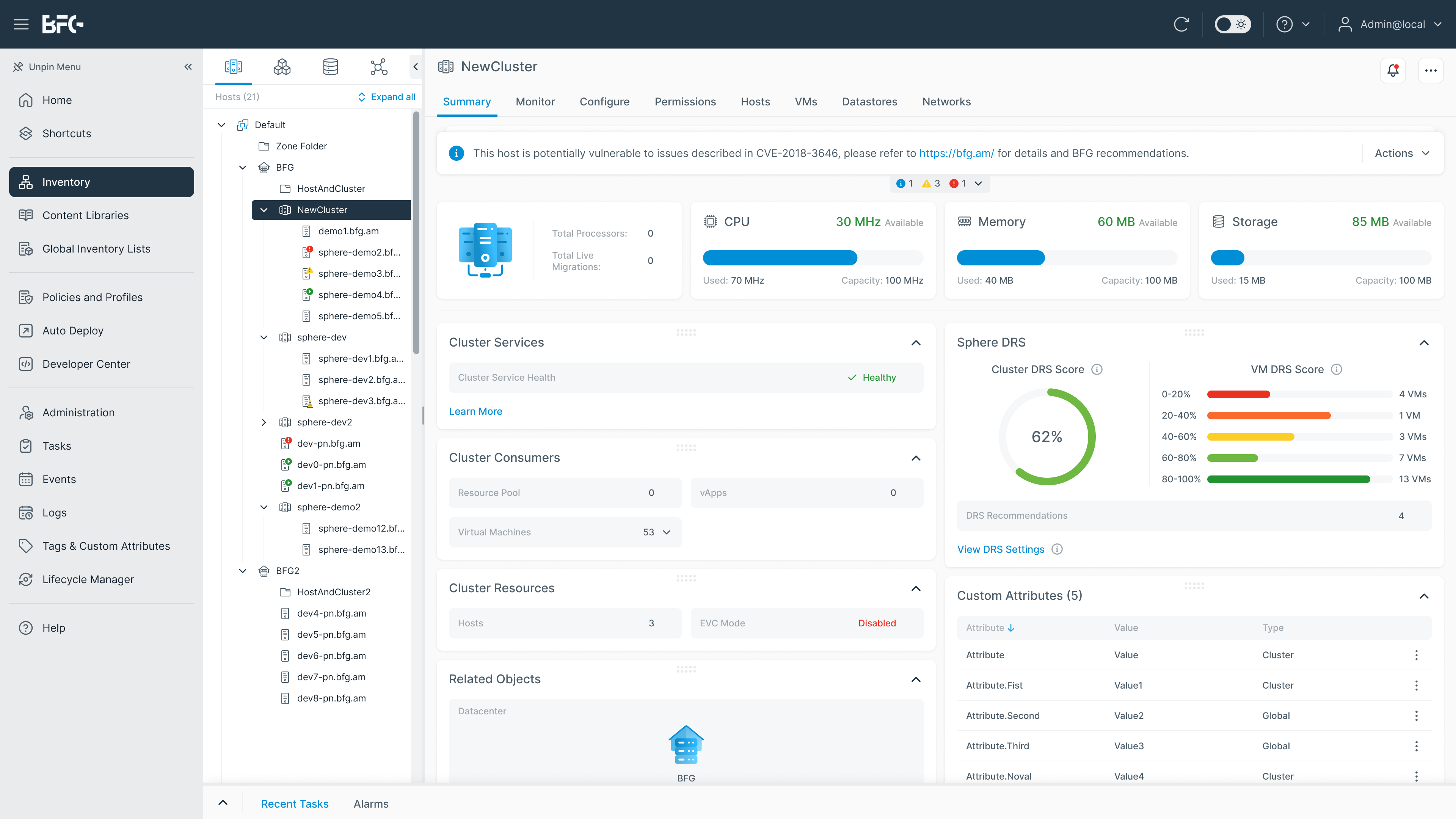 Datacenter Virtualization Console